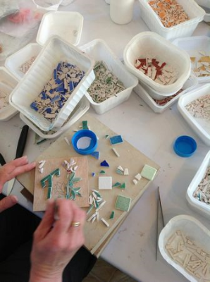 le geste du mosaïste