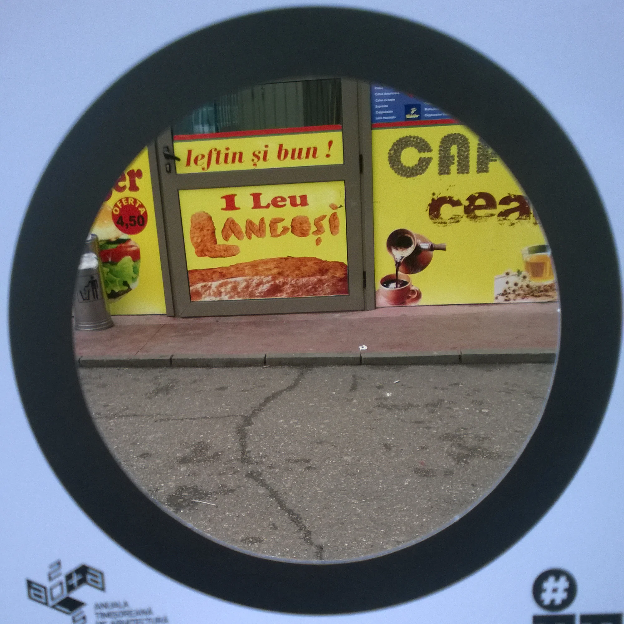 Mesaj: Times New Langosh Locație: Piaţa 700, în apropierea staţiei de tramvai, în clădirea "acvariu" Autor: Adelina Cioată Profesie: Arhitect link facebook