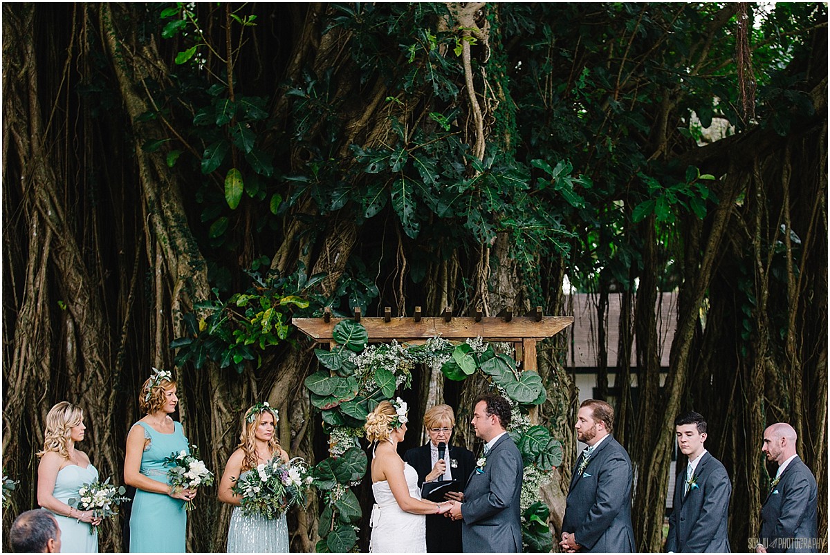 Best wedding photographer in South Florida at Flamingo Gardens