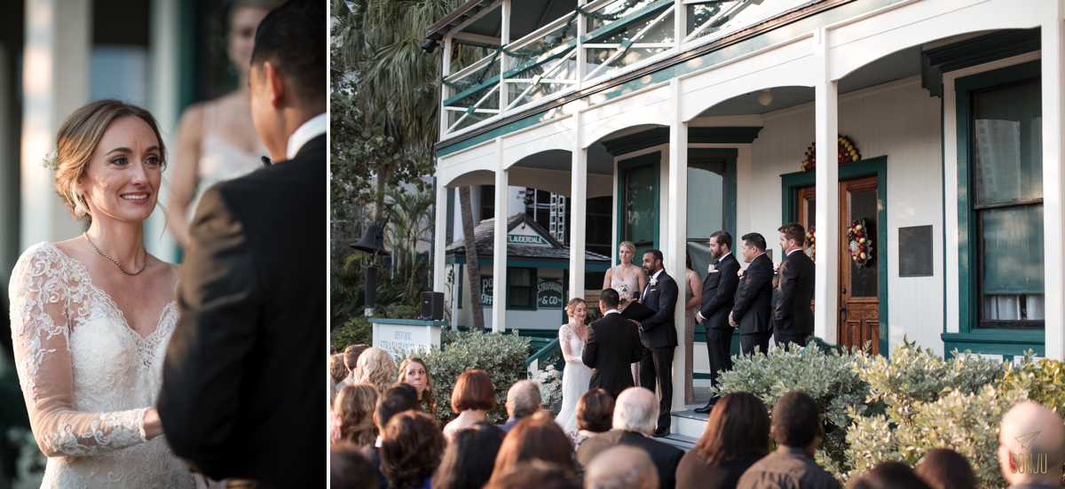 Wedding ceremony at the Stranahan House & Museum