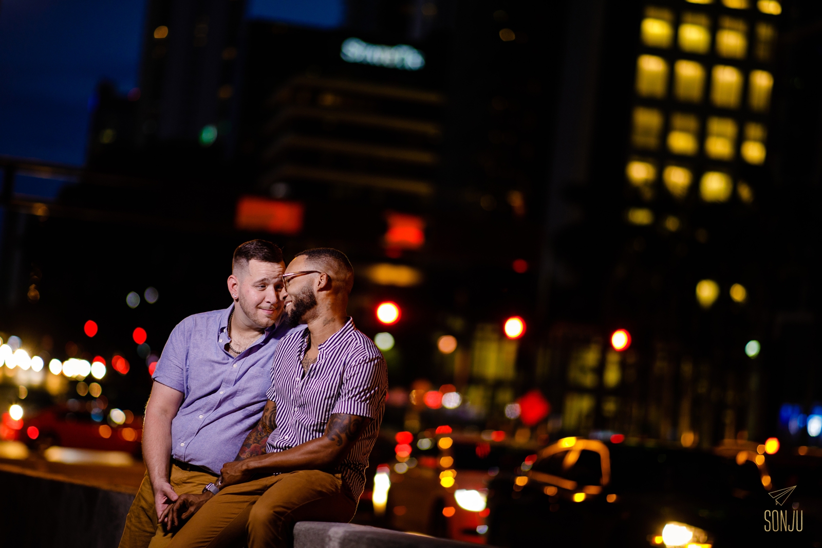 Same-sex-couple-miami-skyline