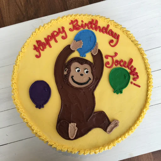 A25. Curious George Cake done in Buttercream ($15 Deco).JPG