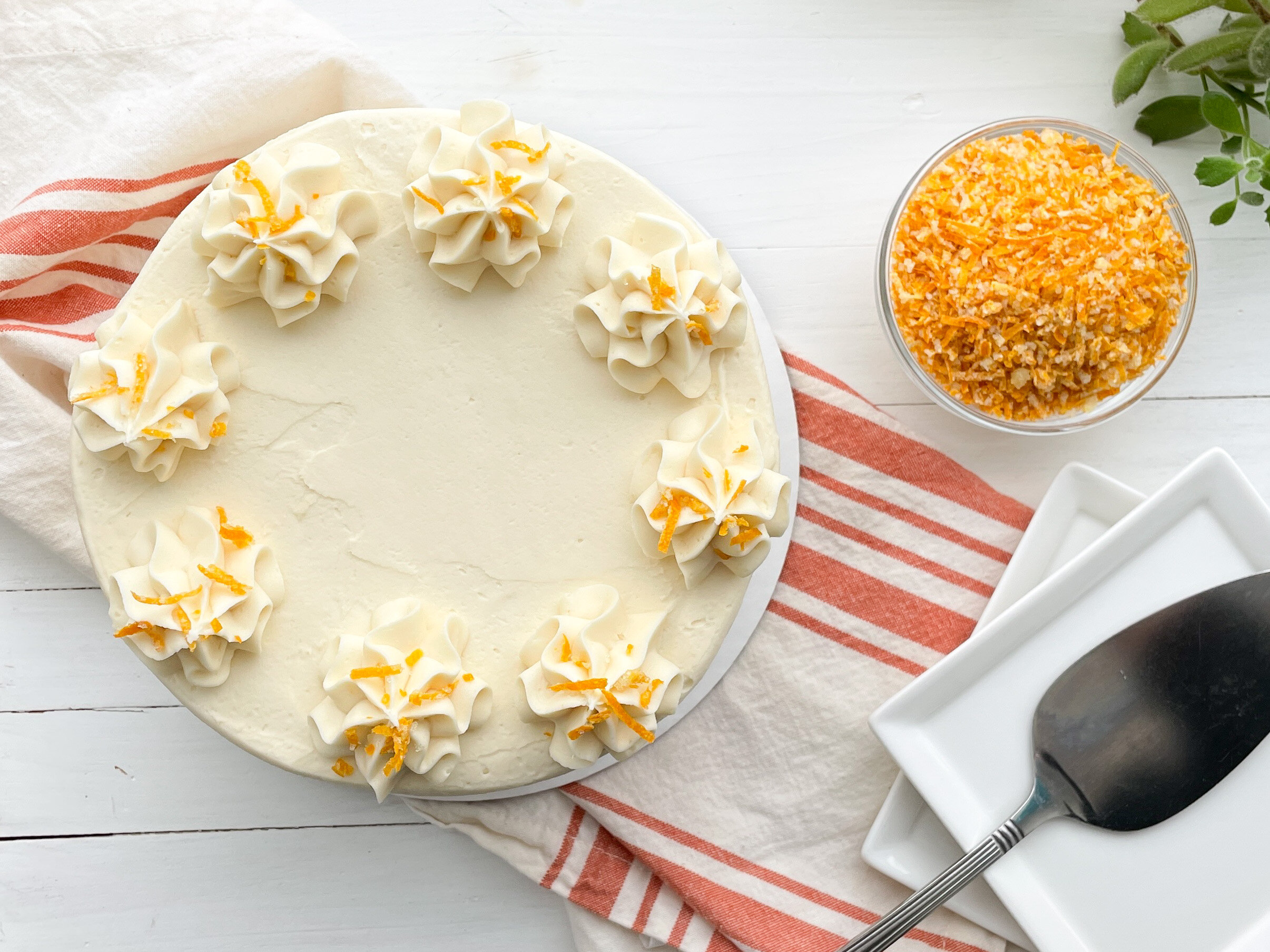 Vegan Orange Creamsicle Cake Overhead.jpg