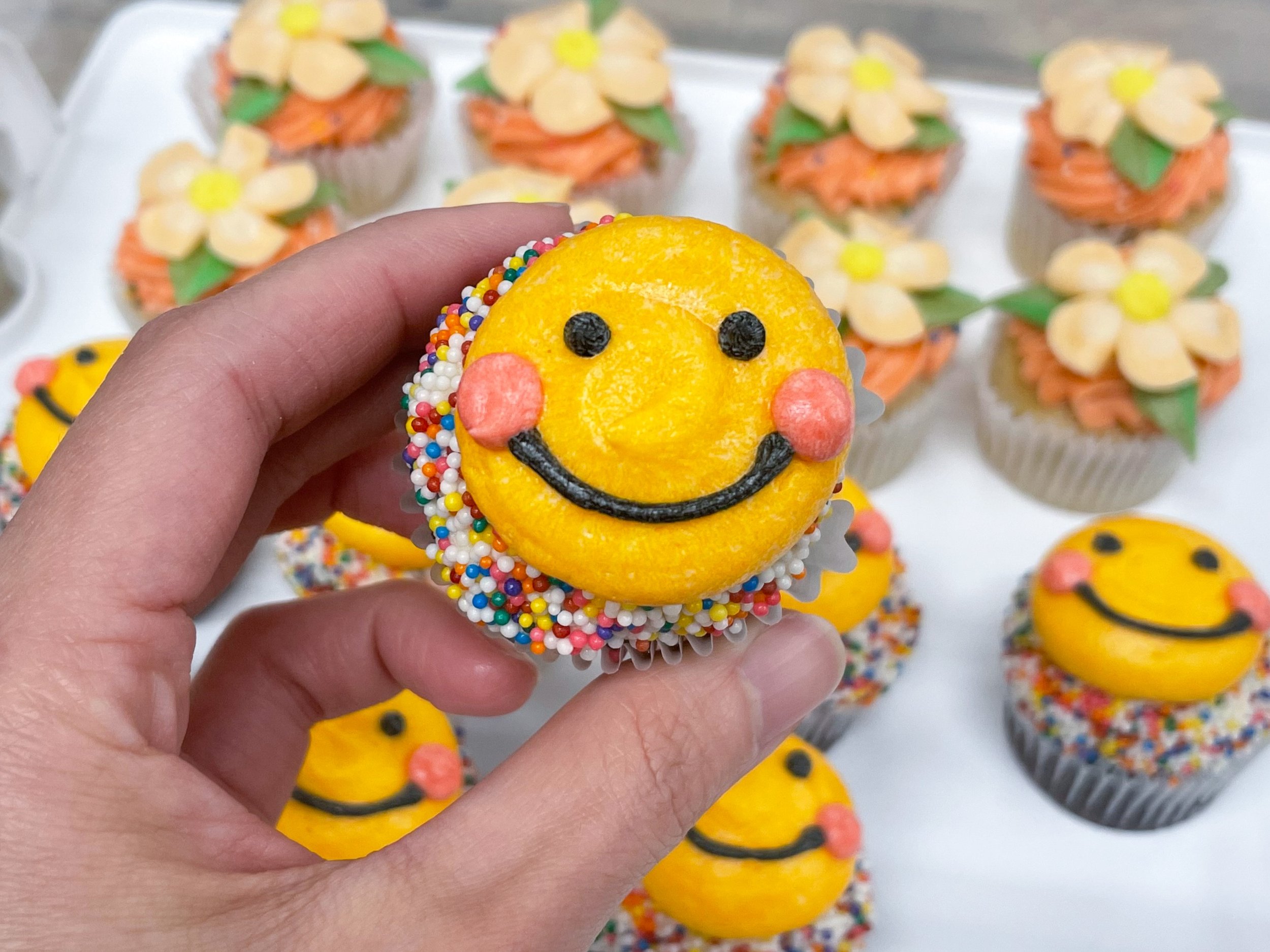 Smiley Face Cupcakes.JPG