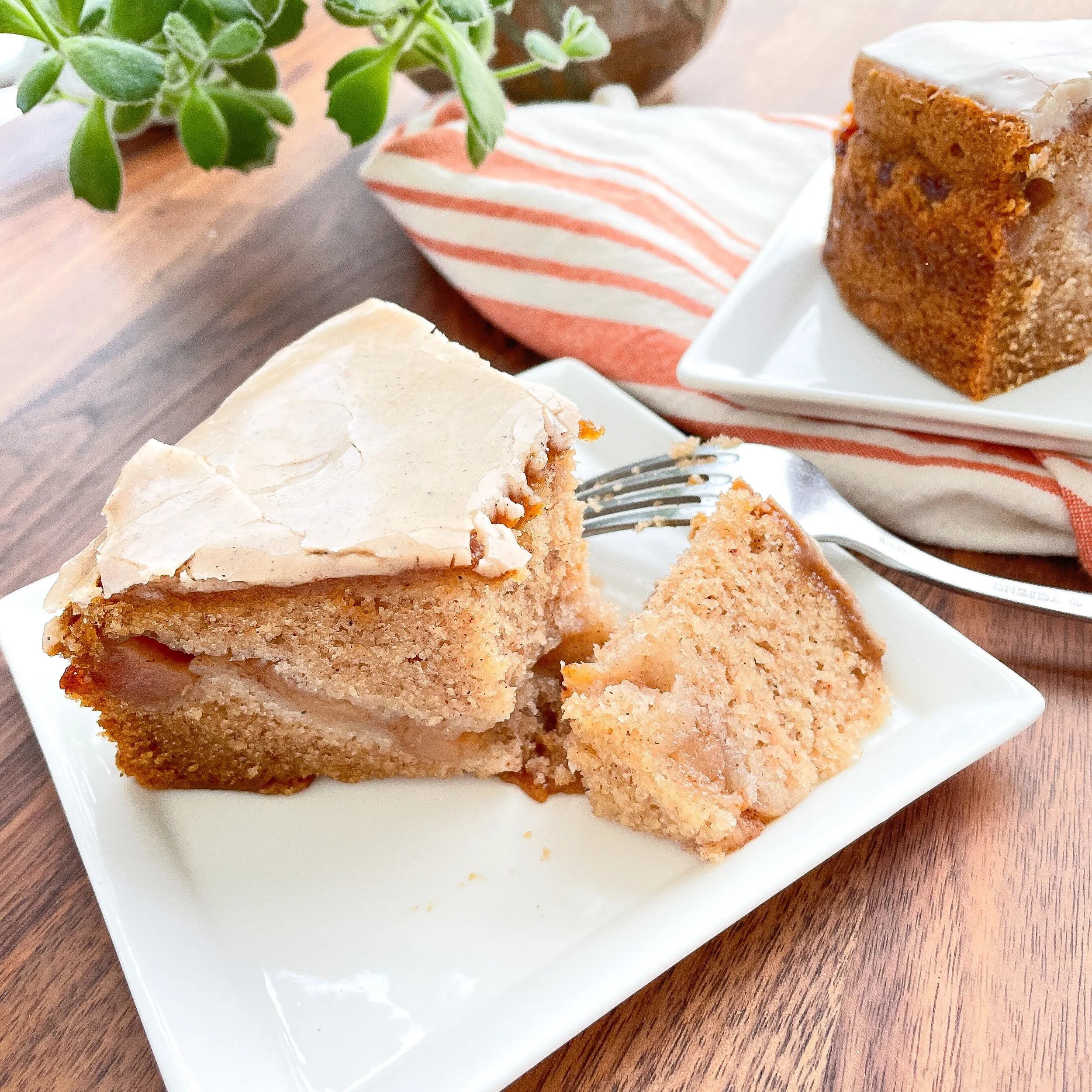 Vegan Pear Cardamom Coffeecake Slice 1 square.JPG