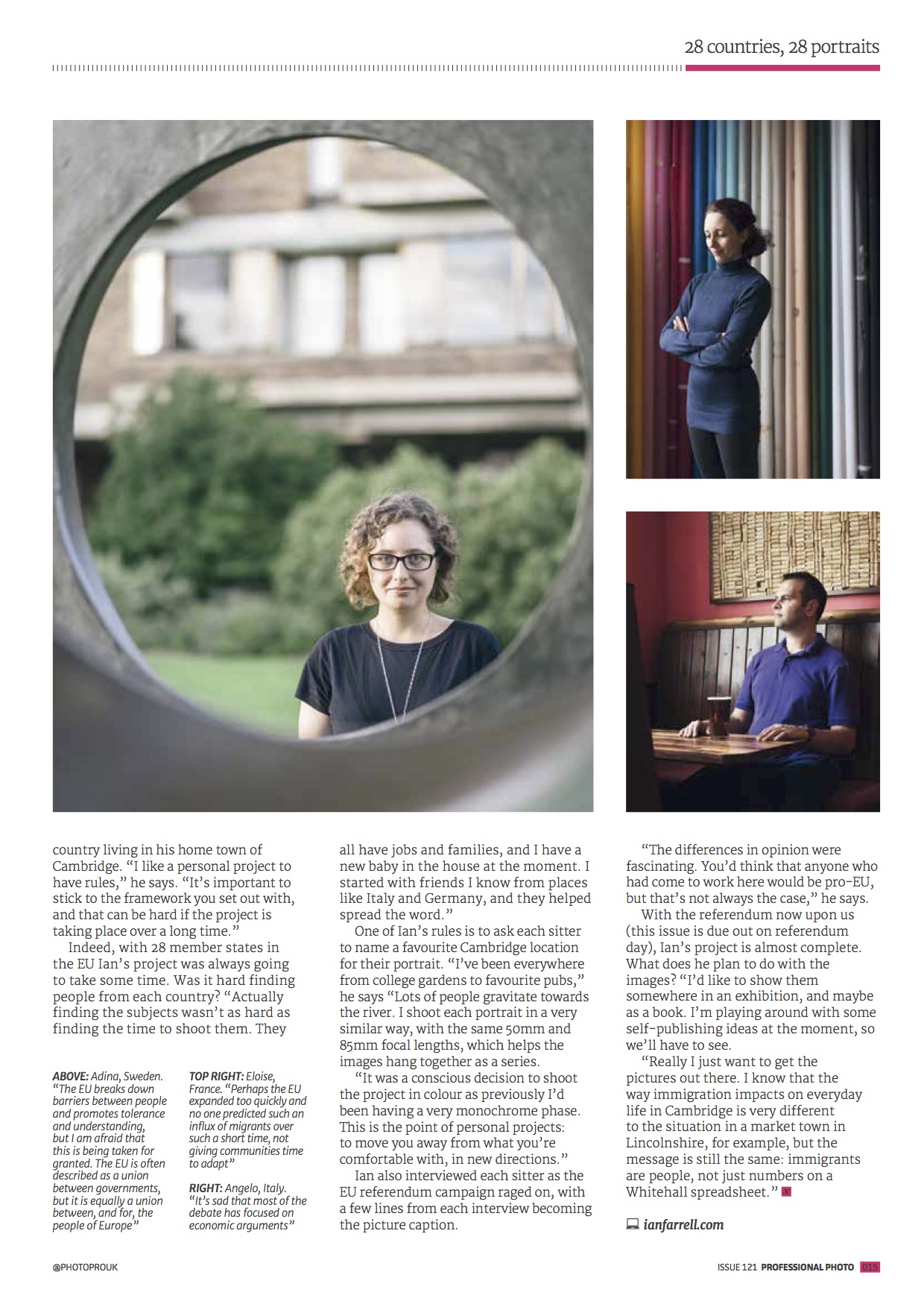 From Pro Photo magazine, issue 121