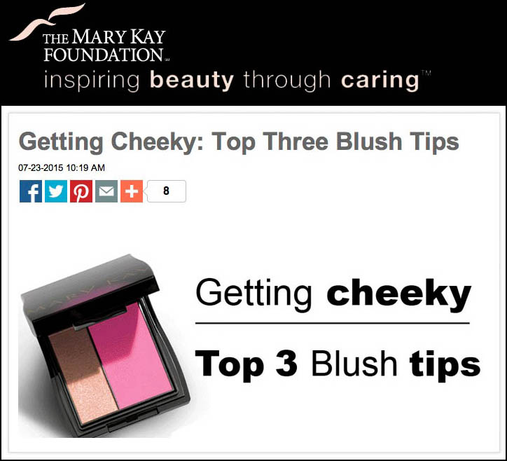 Mary Kay Foundation blog entry guest-written by Jeanna Doyle READ MORE...