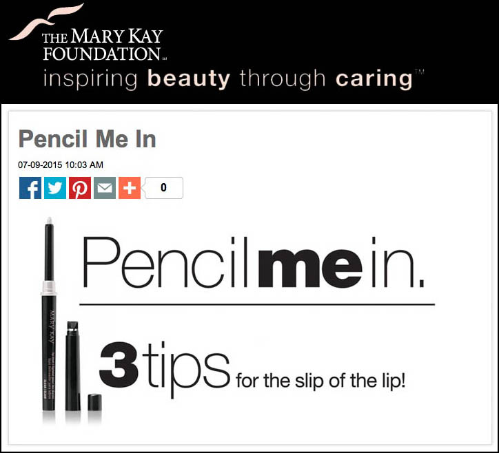 Mary Kay Foundation blog entry guest-written by Jeanna Doyle READ MORE...