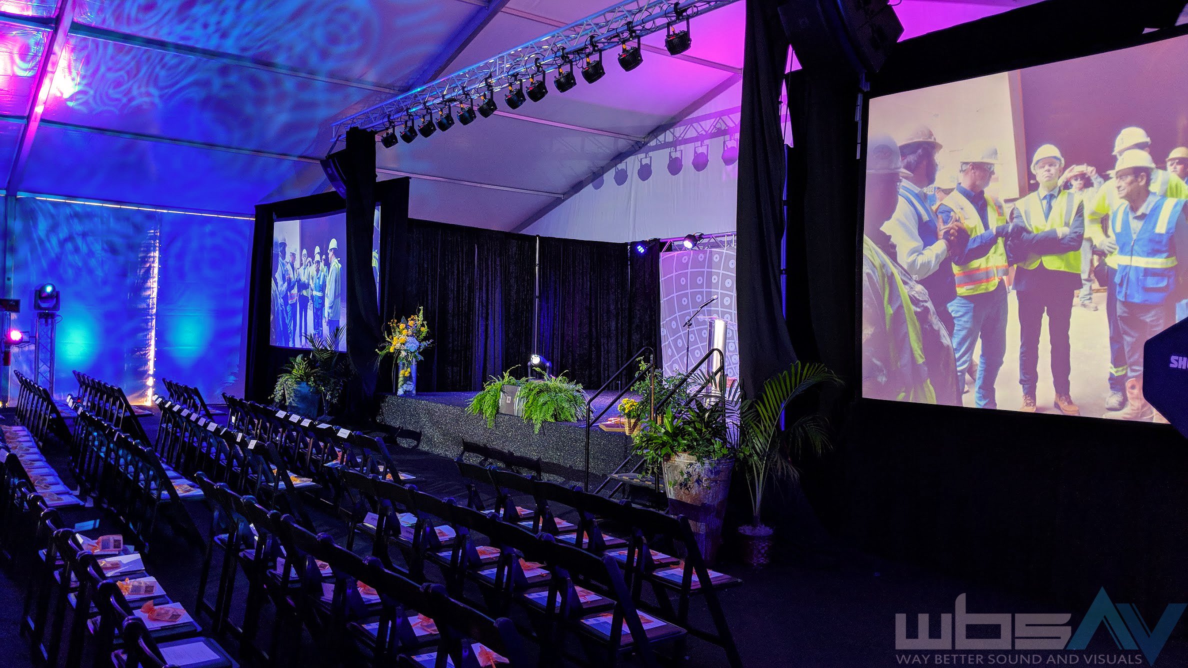Way Better Sound and Visuals A/V event production company in Houston and Montgomery, TX
