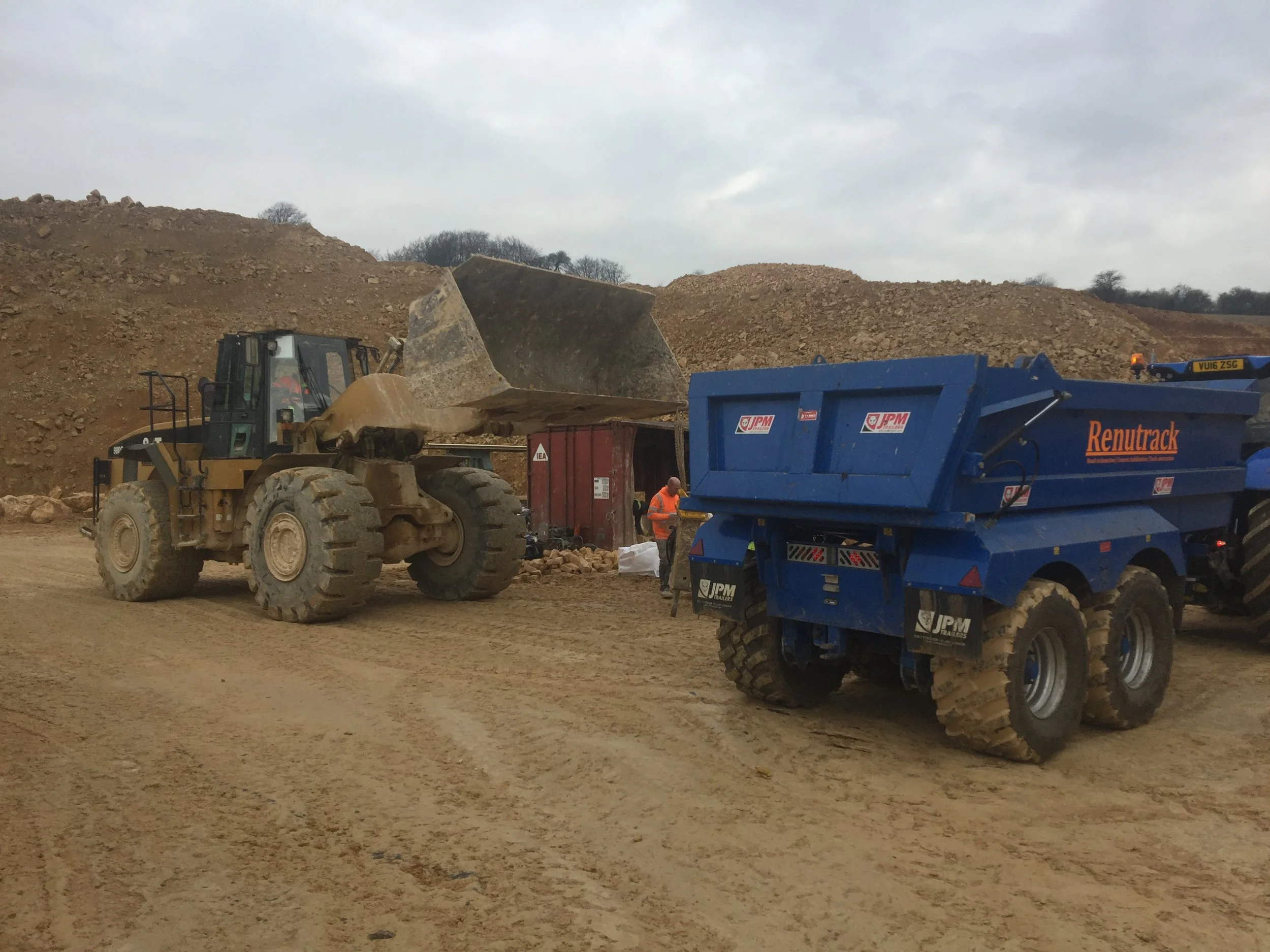 Quarry machinery repairs.