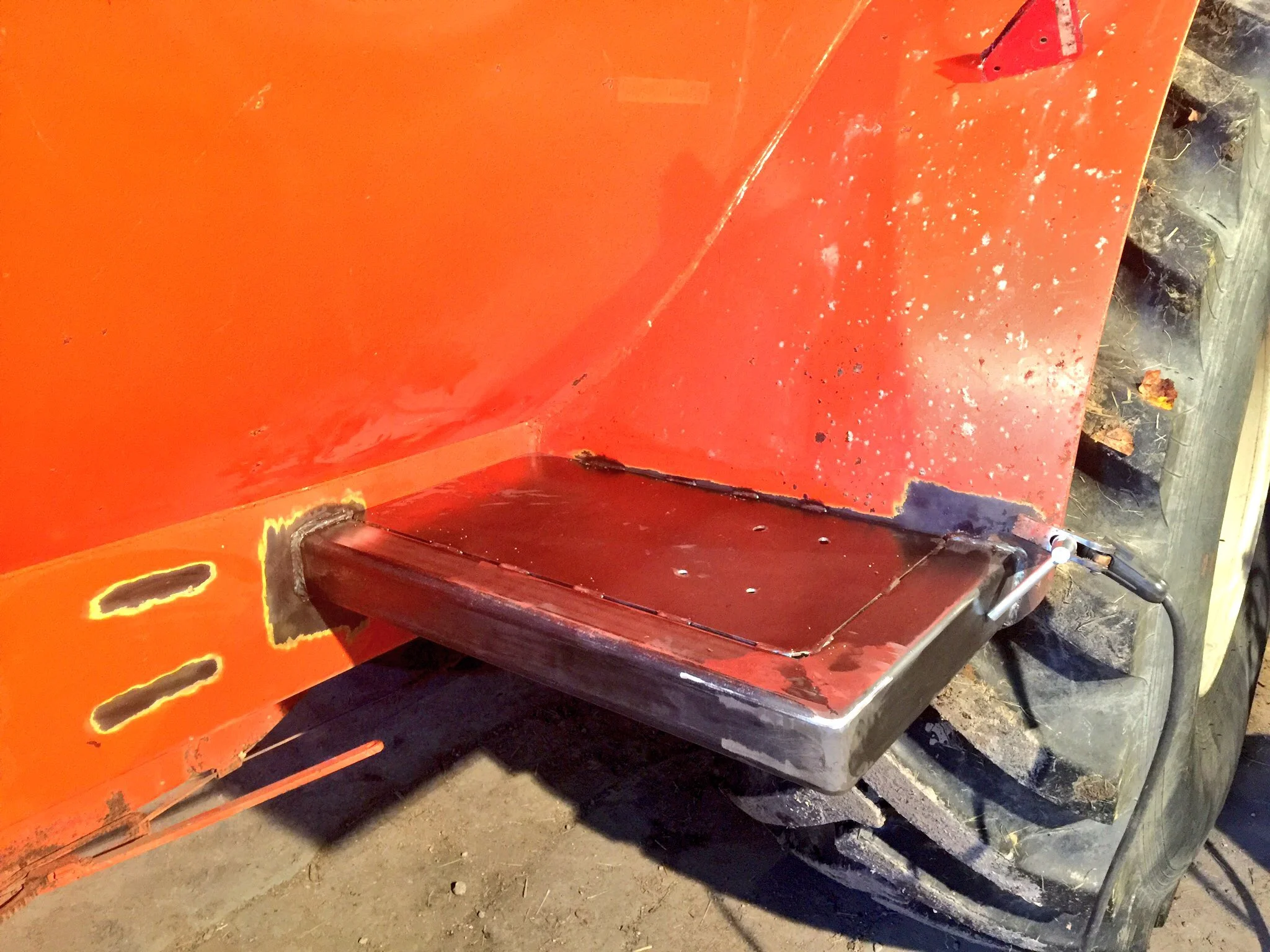 Pressure washer mounting.