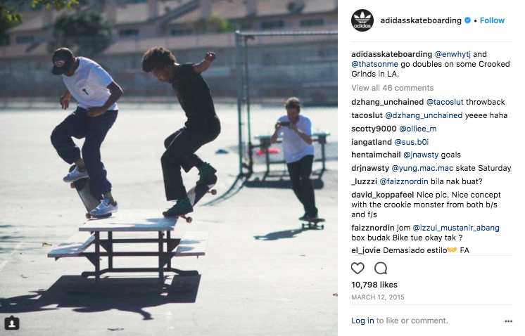 Action focused posts for adidas Skateboarding. Click to view. 