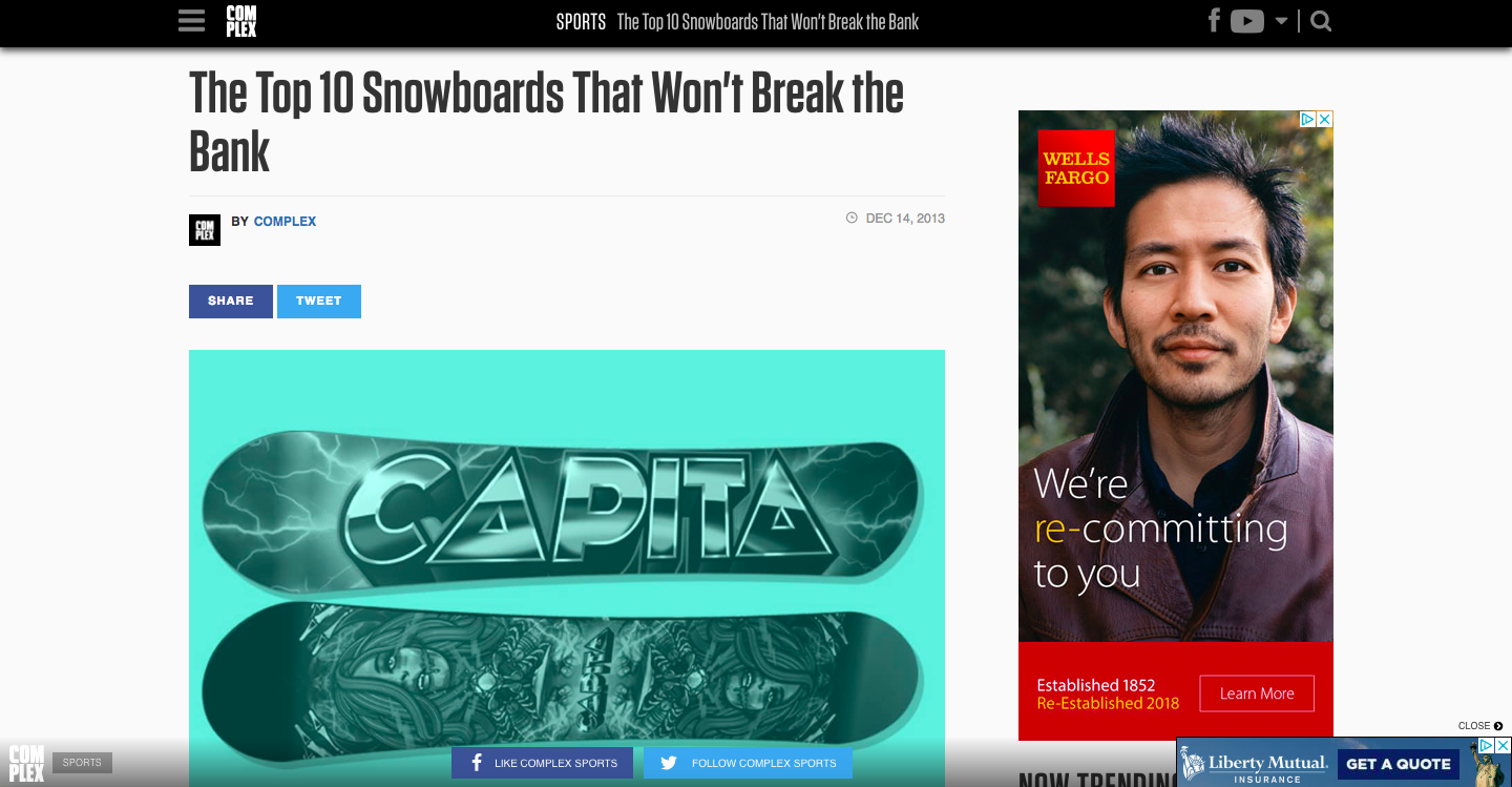 Top 10 Snowboards That Won't Break the Bank. Complex.com