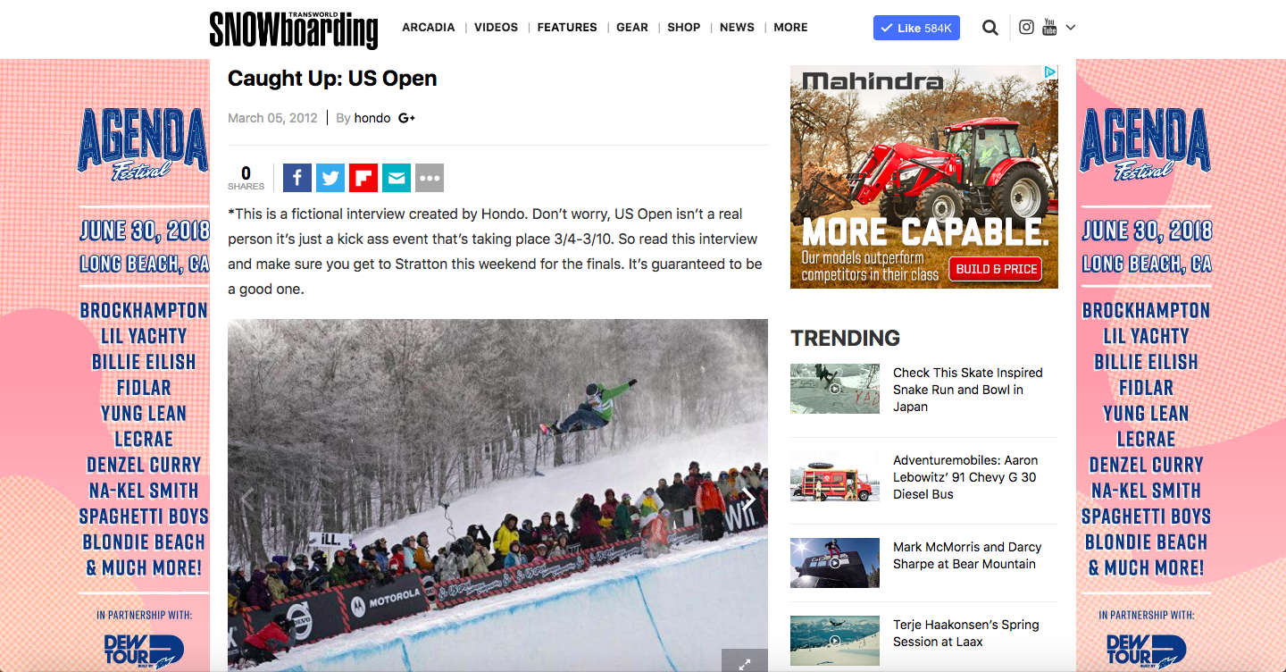 Caught Up: US Open- TWSNOW