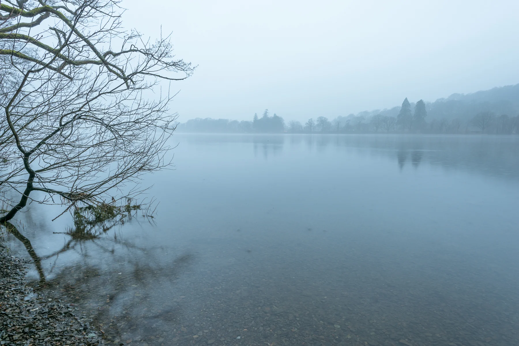 Coniston Water in the Mist - I
