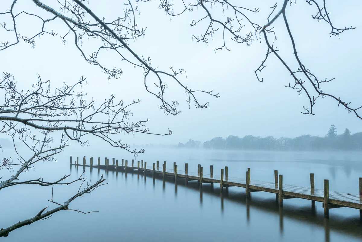 Coniston Water in the Mist - V (aka Reaching Out), Lake District UK - Nikon D810 | Nikon 16-25mm f/4.0 @ f/11 23mm 6.0sec ISO 64 | Manfrotto tripod and ball head, no filters.