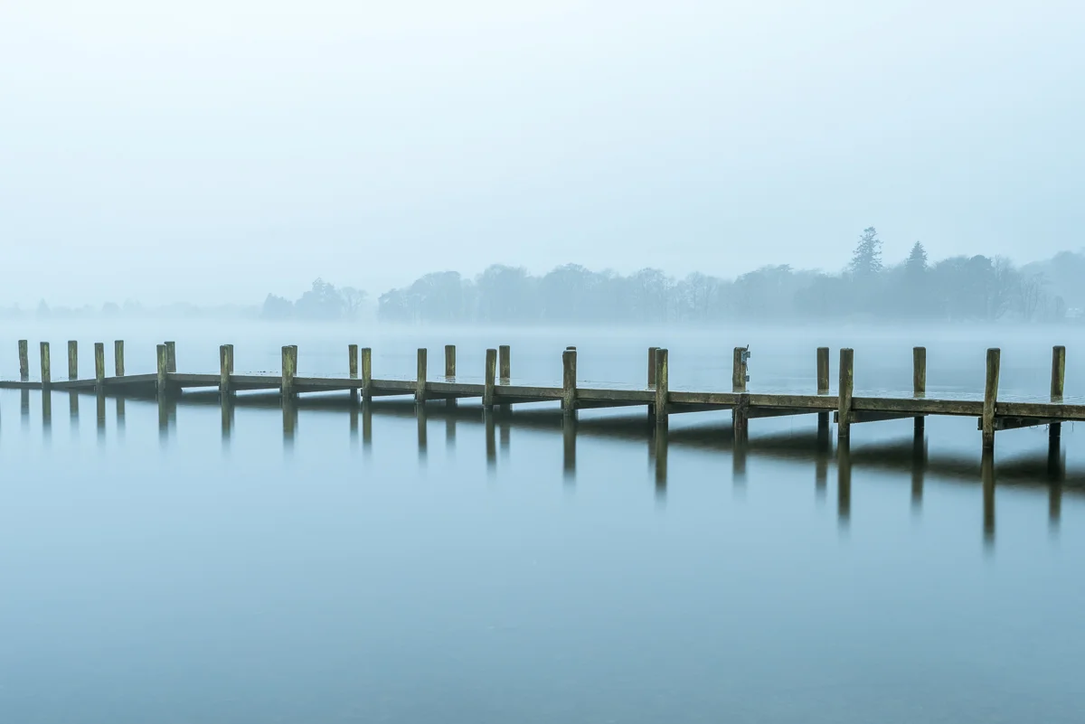 Coniston Water in the Mist - VI, Lake District UK - Nikon D810 | Nikon 16-35mm f/4.0 @ f/11 35mm 10sec ISO 64 | Manfrotto tripod and ball head, no filters.