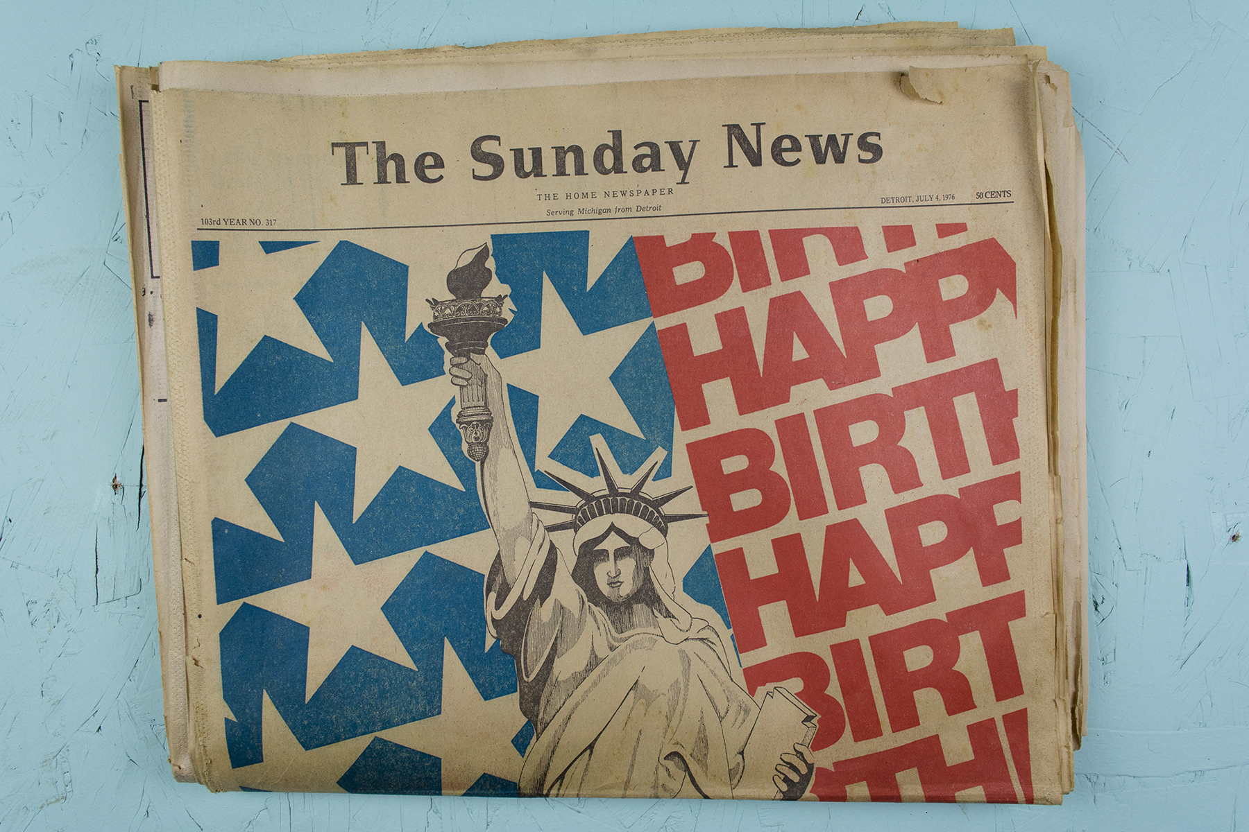 Liberty Birth Photographic Print in Wood Frame 26" x 38"