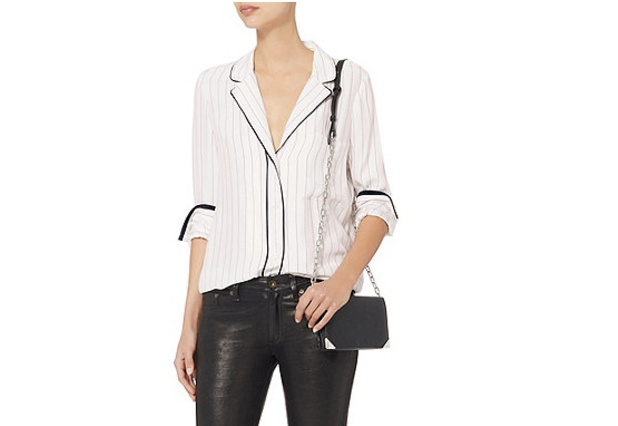 Pinstripe PJ Blouse