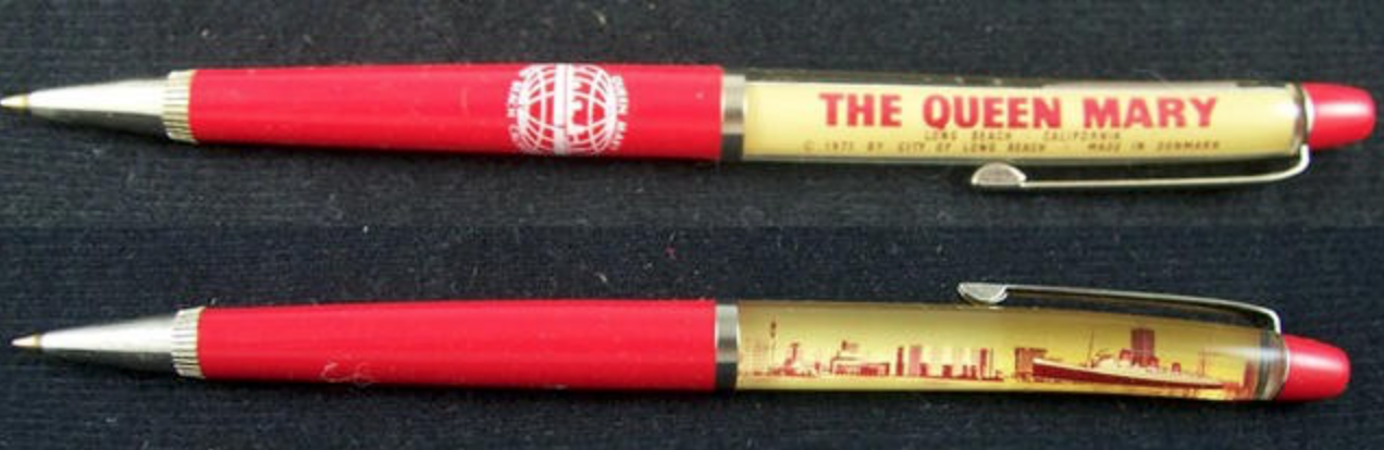 A vintage Queen Mary pen like Terry mentioned, remember these pens? 