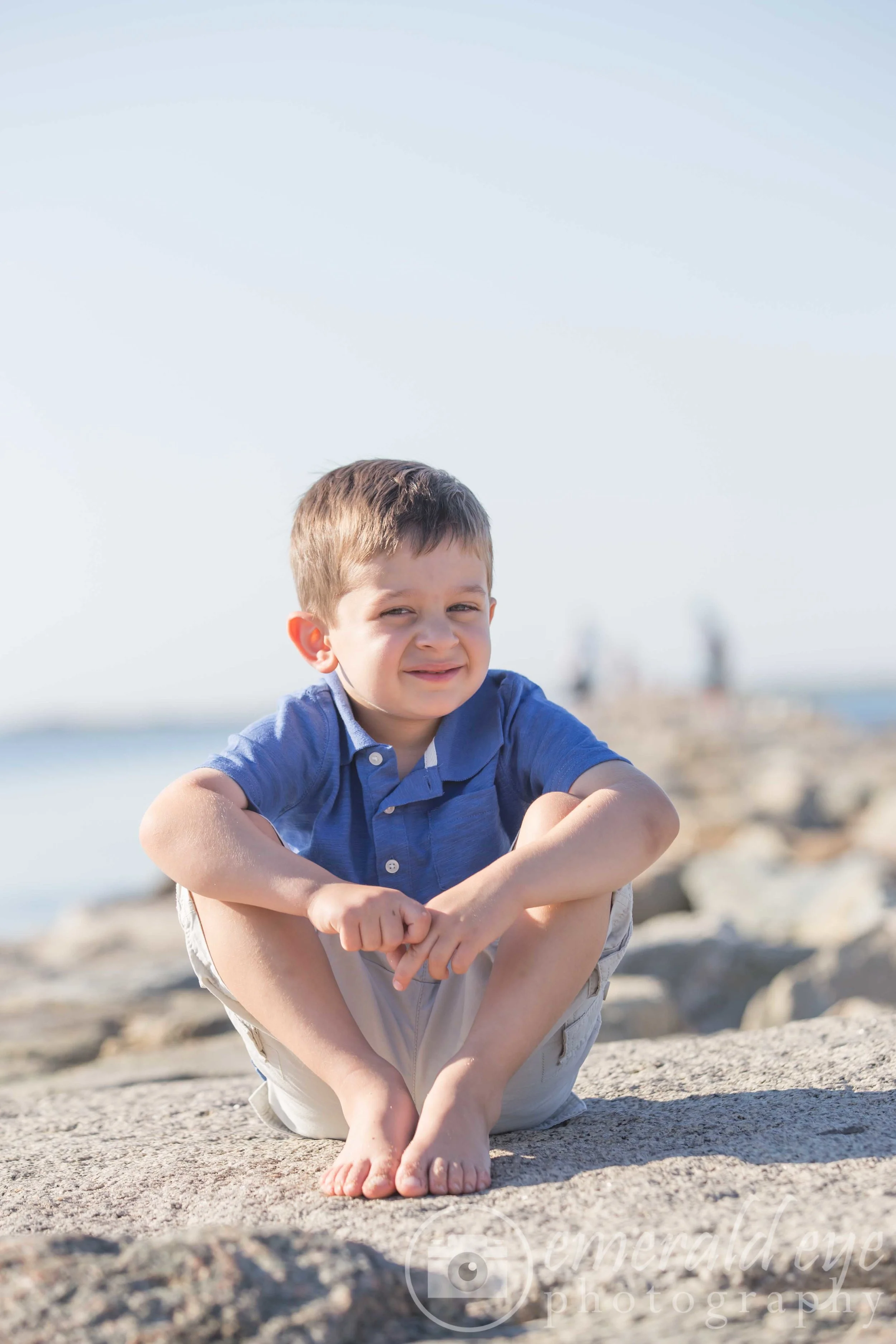Three year old photo during family session in Provincetown Massachusetts during Family Week