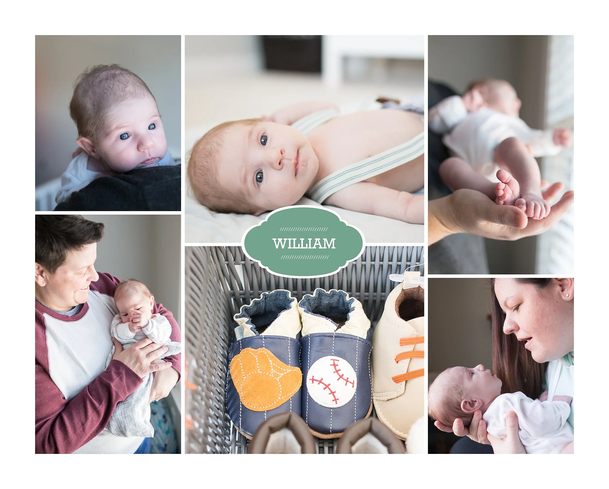 16x20 Baby Info Collage $150