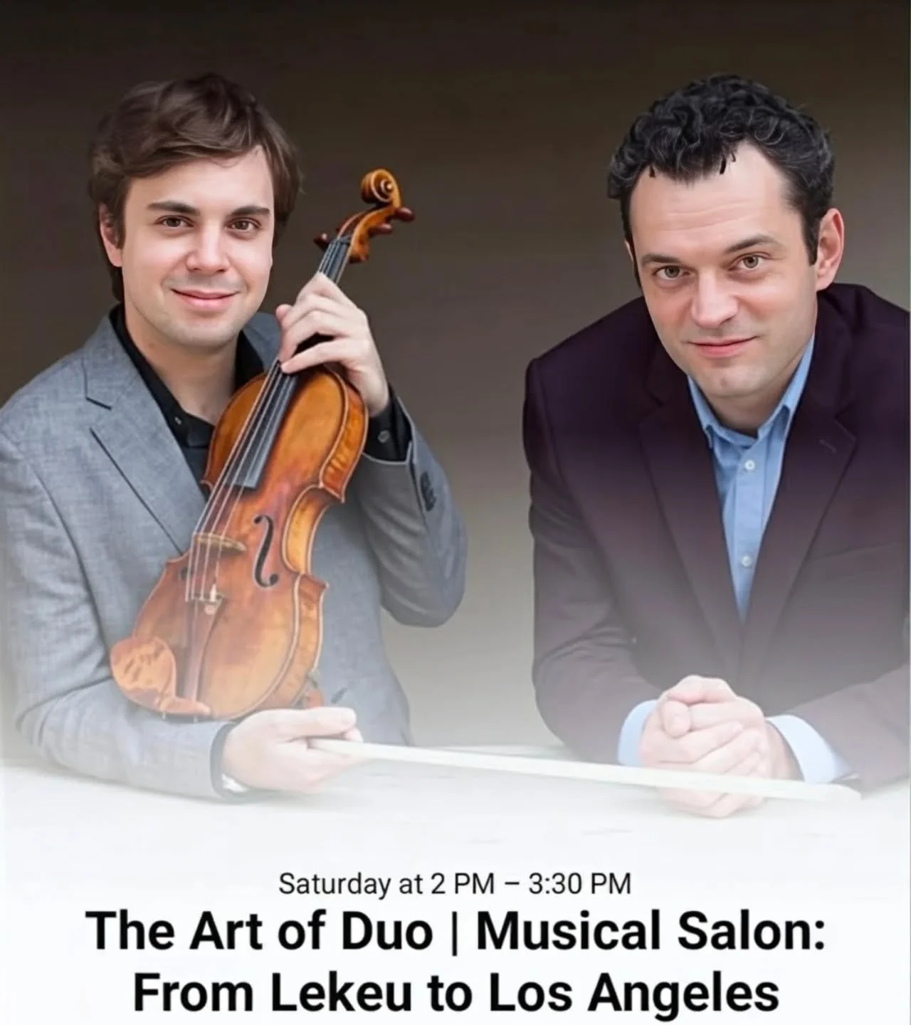 This Saturday at the @clark_library.  Schubert, Lekeu, Debussy, Faur&eacute; and Hahn!
With @steven.vanhauwaert