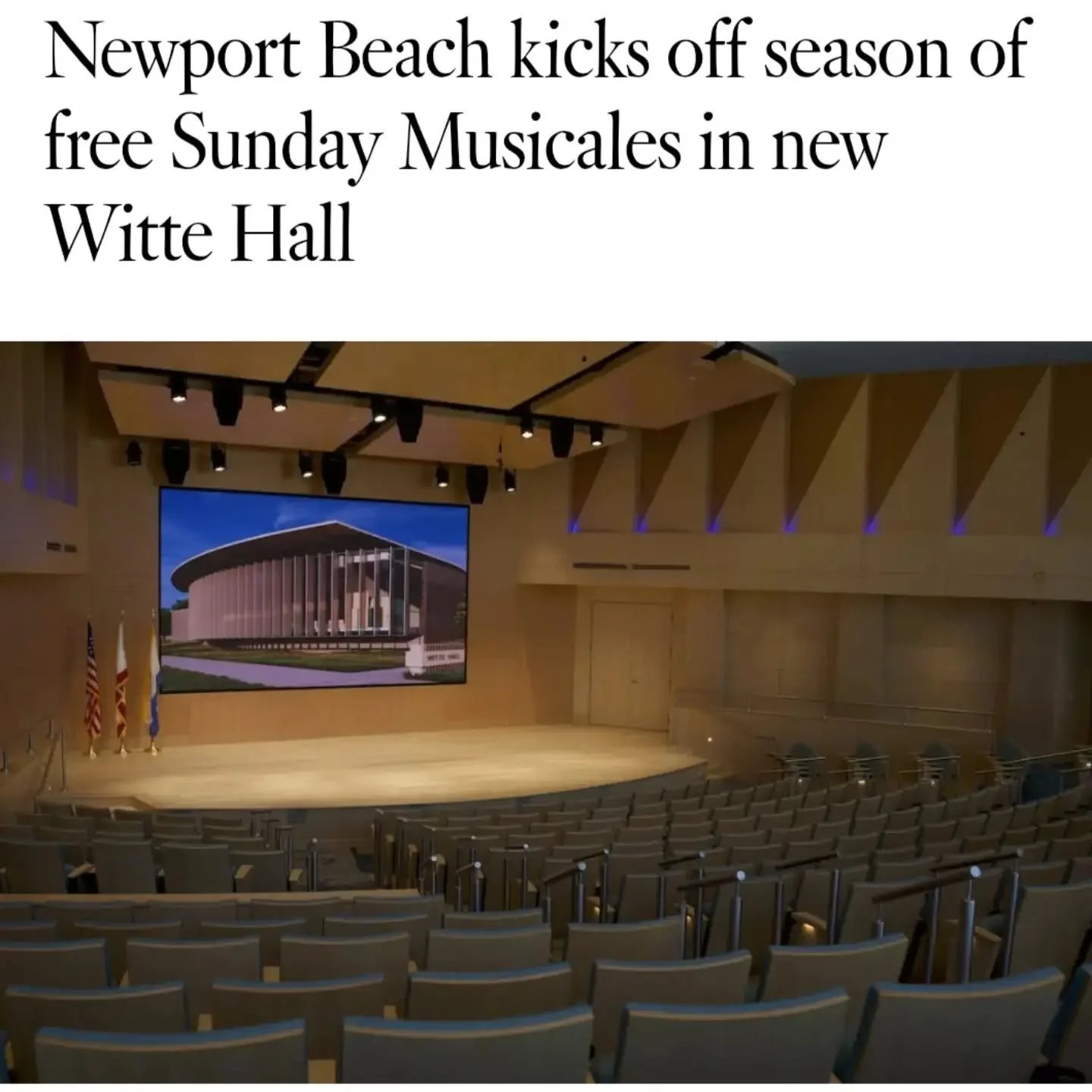 Join us on Sunday for a recital in the brand new Witte Hall in Newport Beach! Thanks to the LA Times for the shoutout! @steven.vanhauwaert https://www.latimes.com/socal/daily-pilot/news/story/2026-09-10/newport-beach-kicks-off-season-of-free-sunday-m
