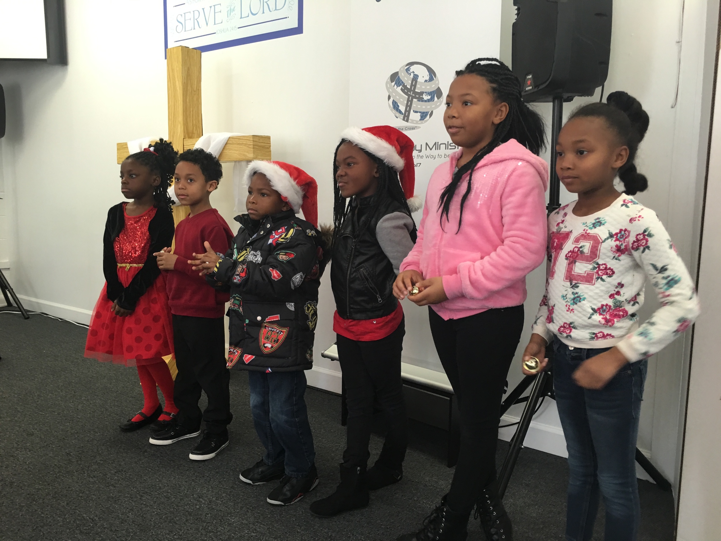 The Children singing Christmas Carols!!