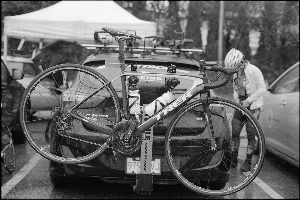 My teammates bike from a particularly wet Spring Series race last year. Why are we looking forward to this again?