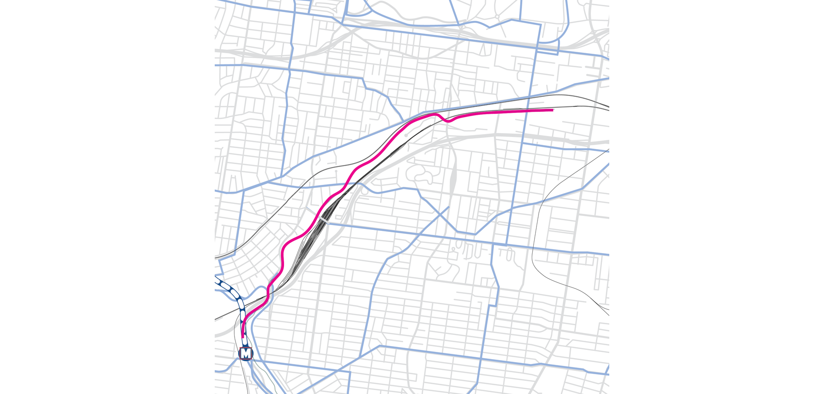 Central corridor path