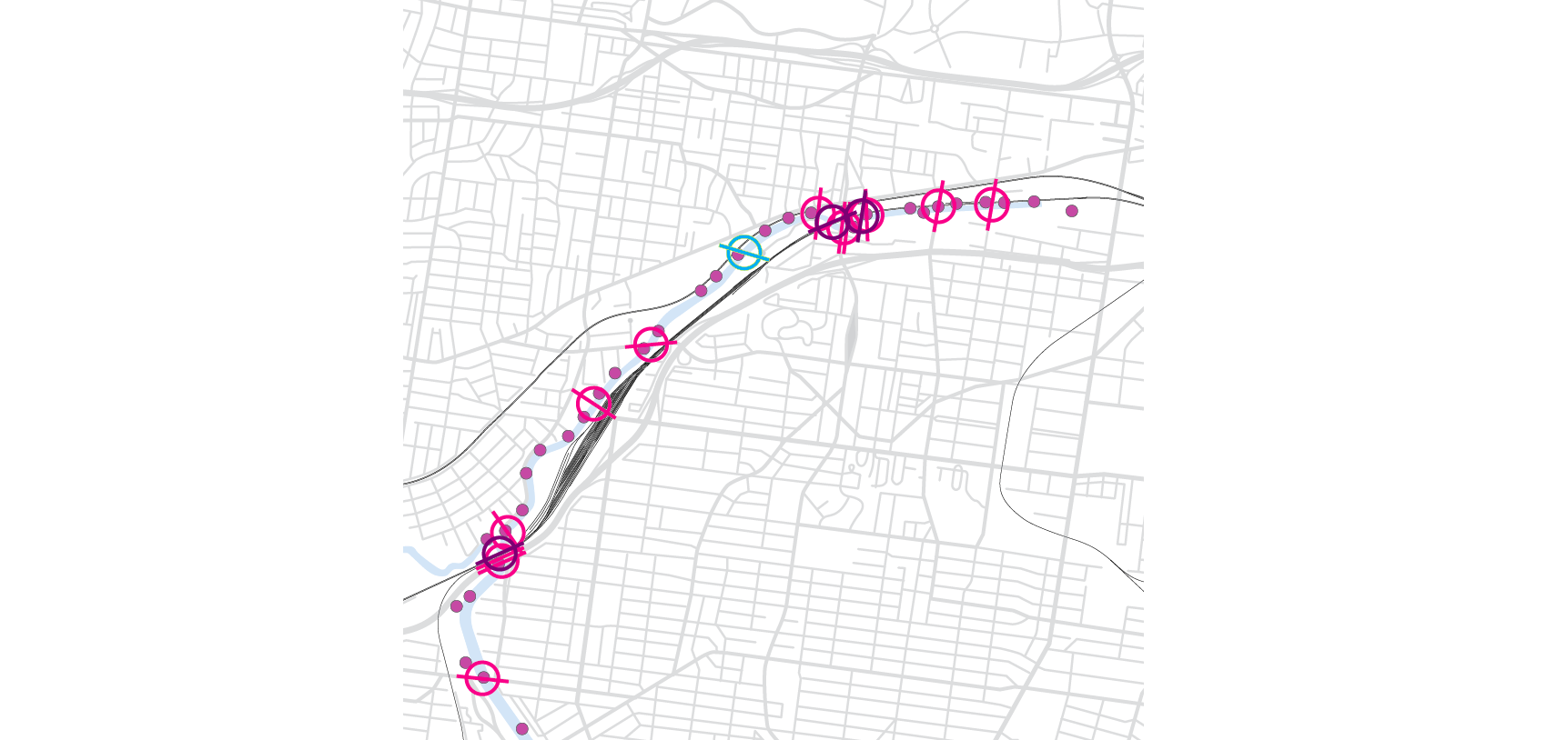 Outfalls and overpasses