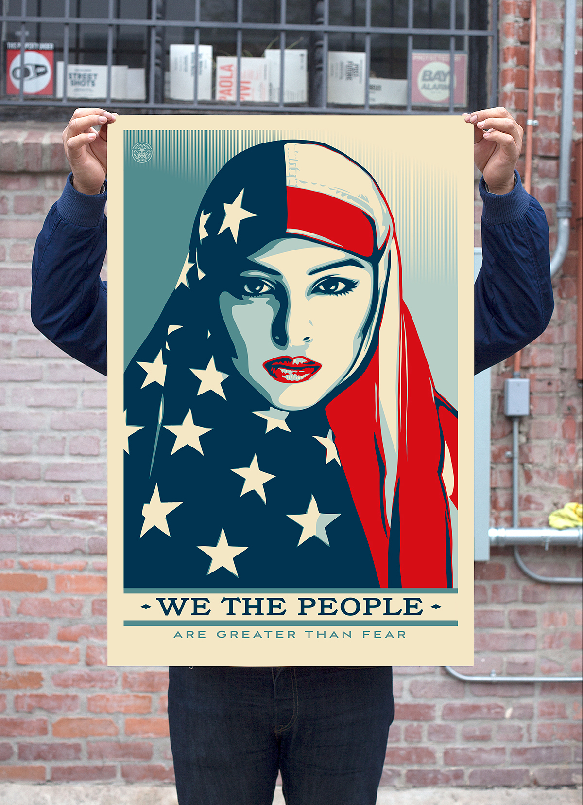 Poster by Shepard Fairey via Amplifier Foundation.
