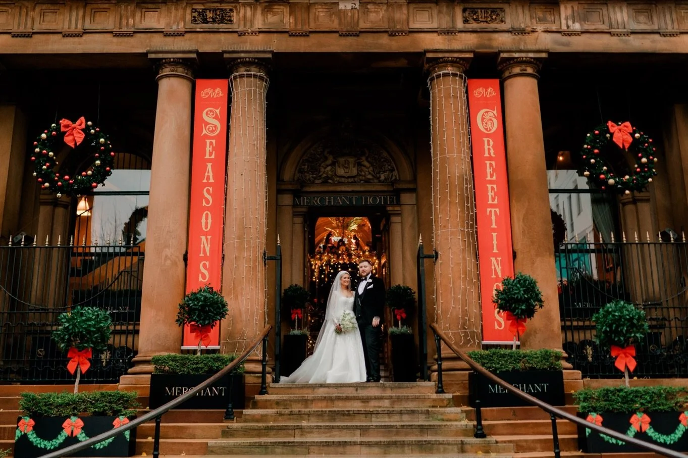☘️🎄Katie &amp; Gareth tied the knot 3 weeks ago, then celebrated &amp; Irish danced the whole night long at @merchantbelfast 
Congratulations you guys! 
This was an incredible day. ✨🎄❤️

@gareth2142 
@kates976 
@pronuptiabridalbelfast 
@freddiehatc