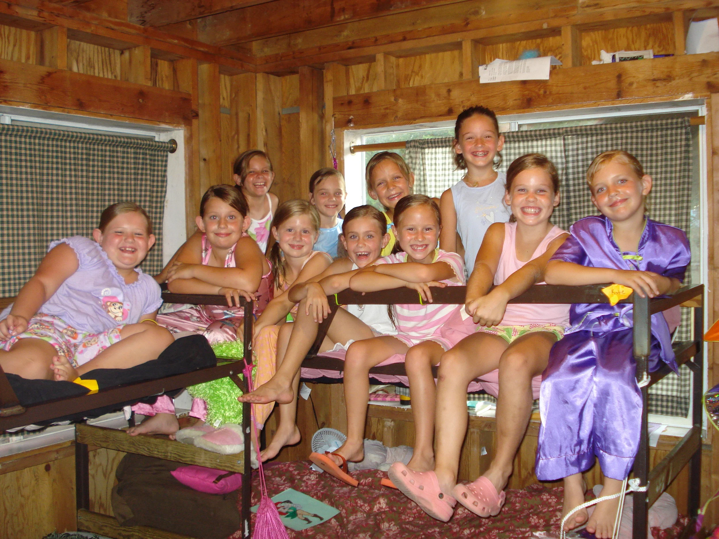 Our kampers were so good at routines that they all got showered and in their pjs and we had extra time to take fun pictures. Oh, and we dominated at Best Barn!