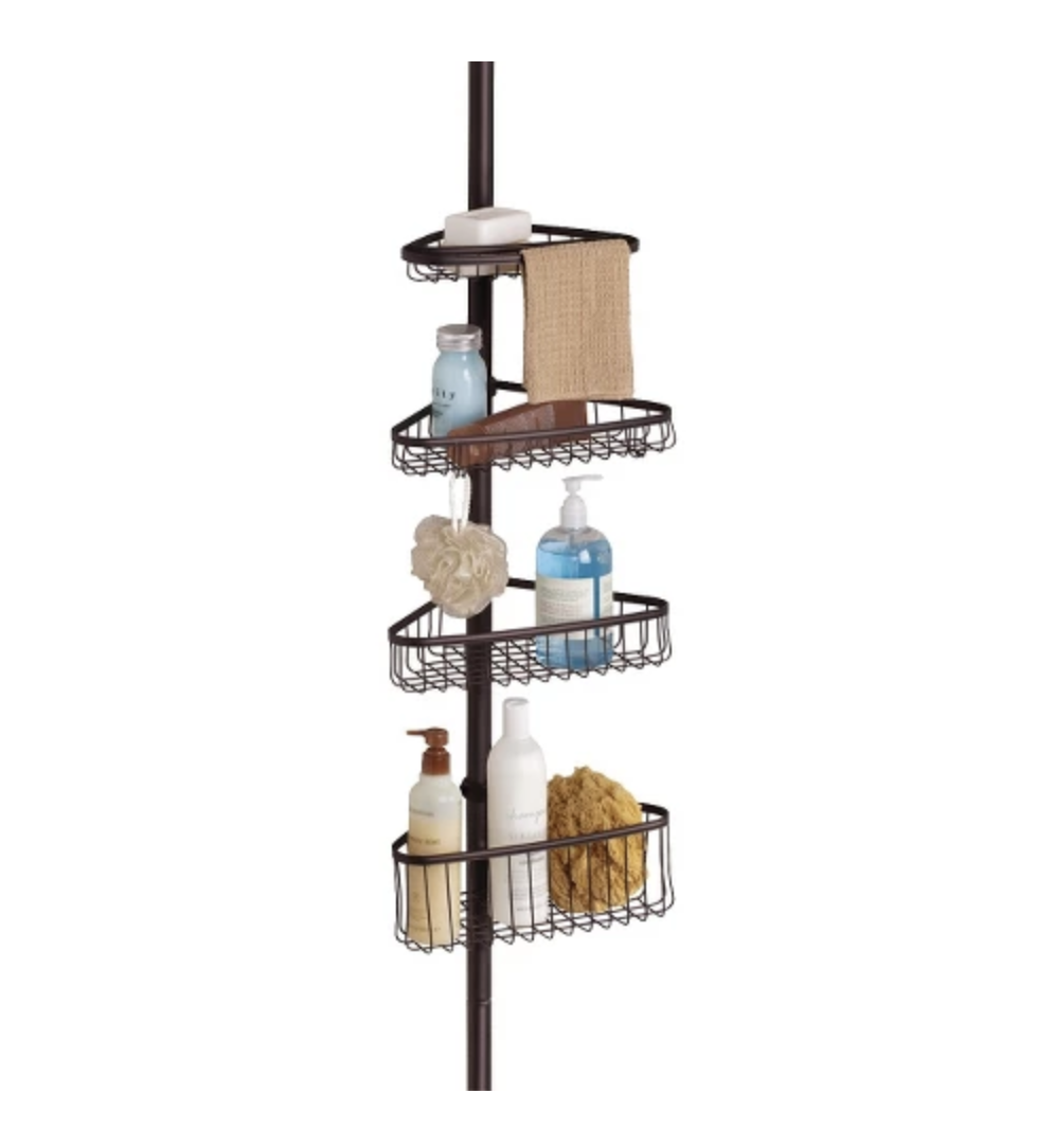 This one has hooks and a bar for washcloths.