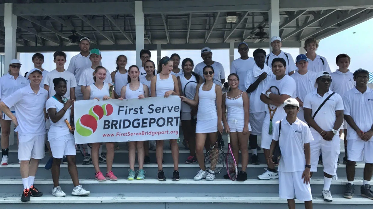 Summer tennis and celebration with First Serve Bridgeport’s tennis team!