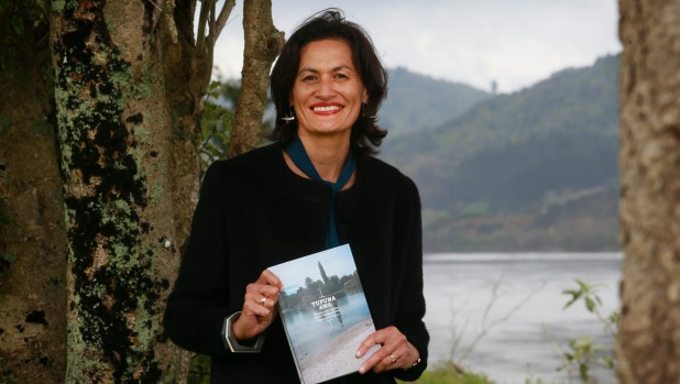 Dr Marama Muru-Lanning with her latest book. Photo: Mark Taylor/Fairfax NZ .