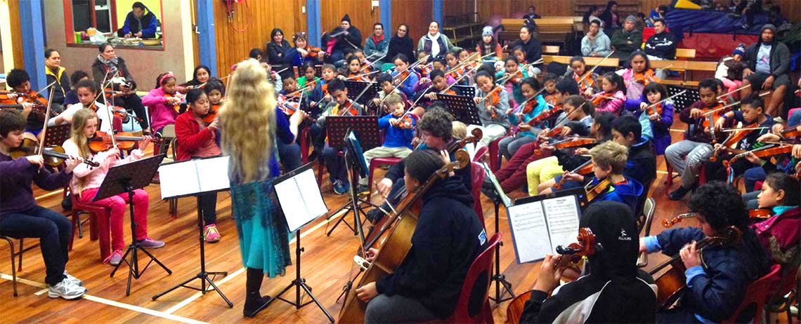 Virtuoso Strings community orchestra, photo from http://virtuosostrings.flightdec.com/