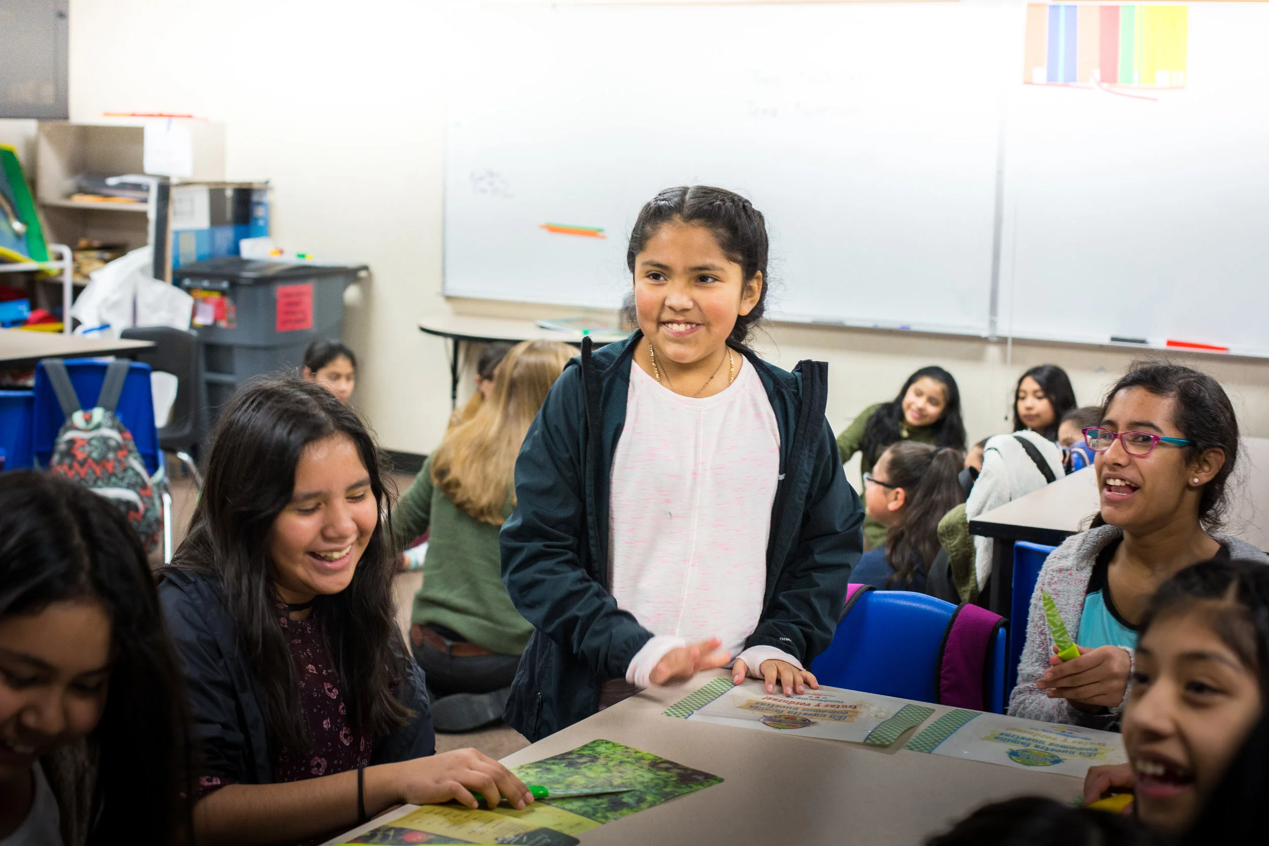 Jocelyn, a fifth grader, is a first-year Chicas particicpant.