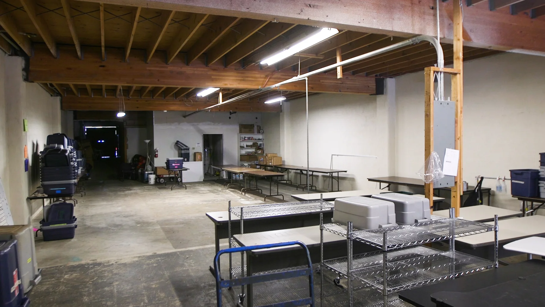 Space in the Adelante Mujeres building where six Early Childhood Education classrooms will be constructed.