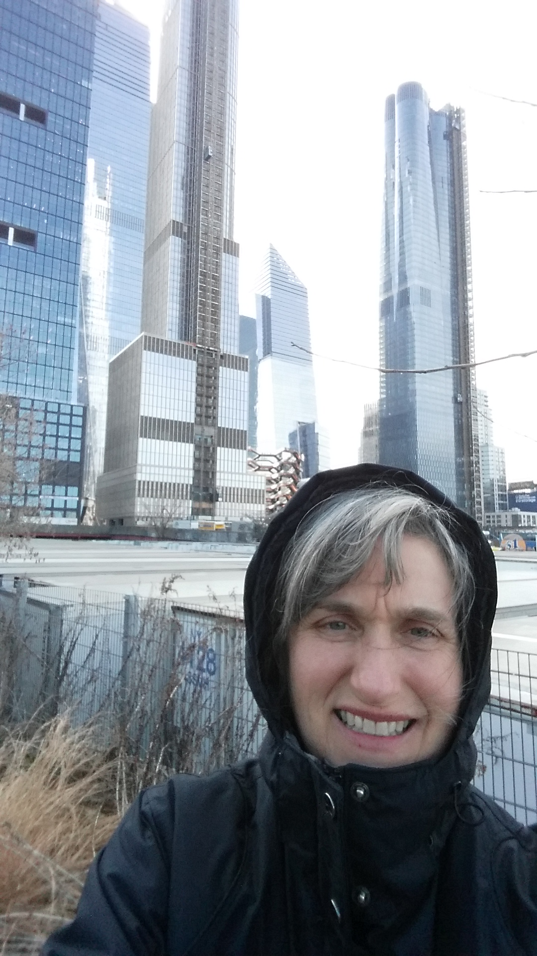 Bridget walks the High Line in NYC.
