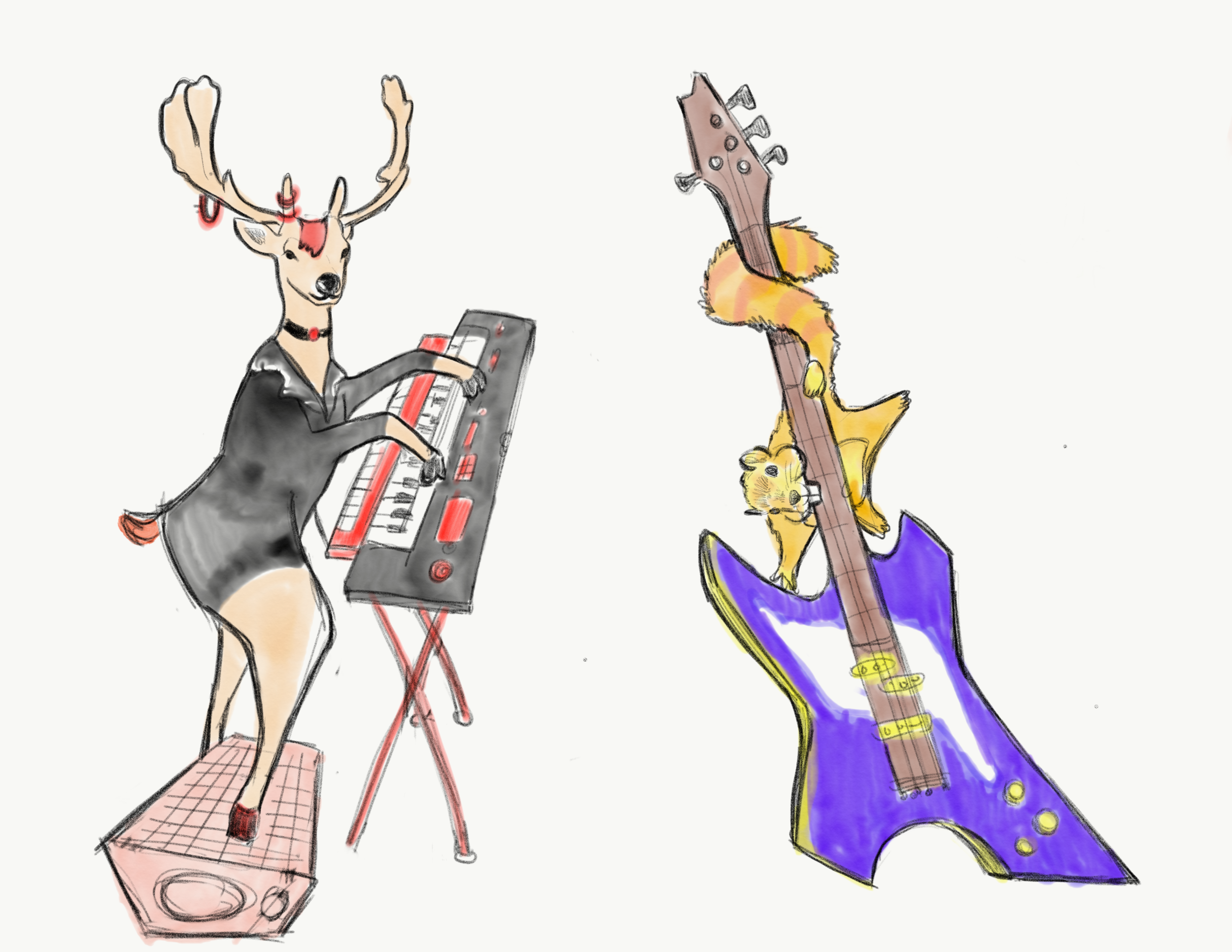  Drafts- Character design  