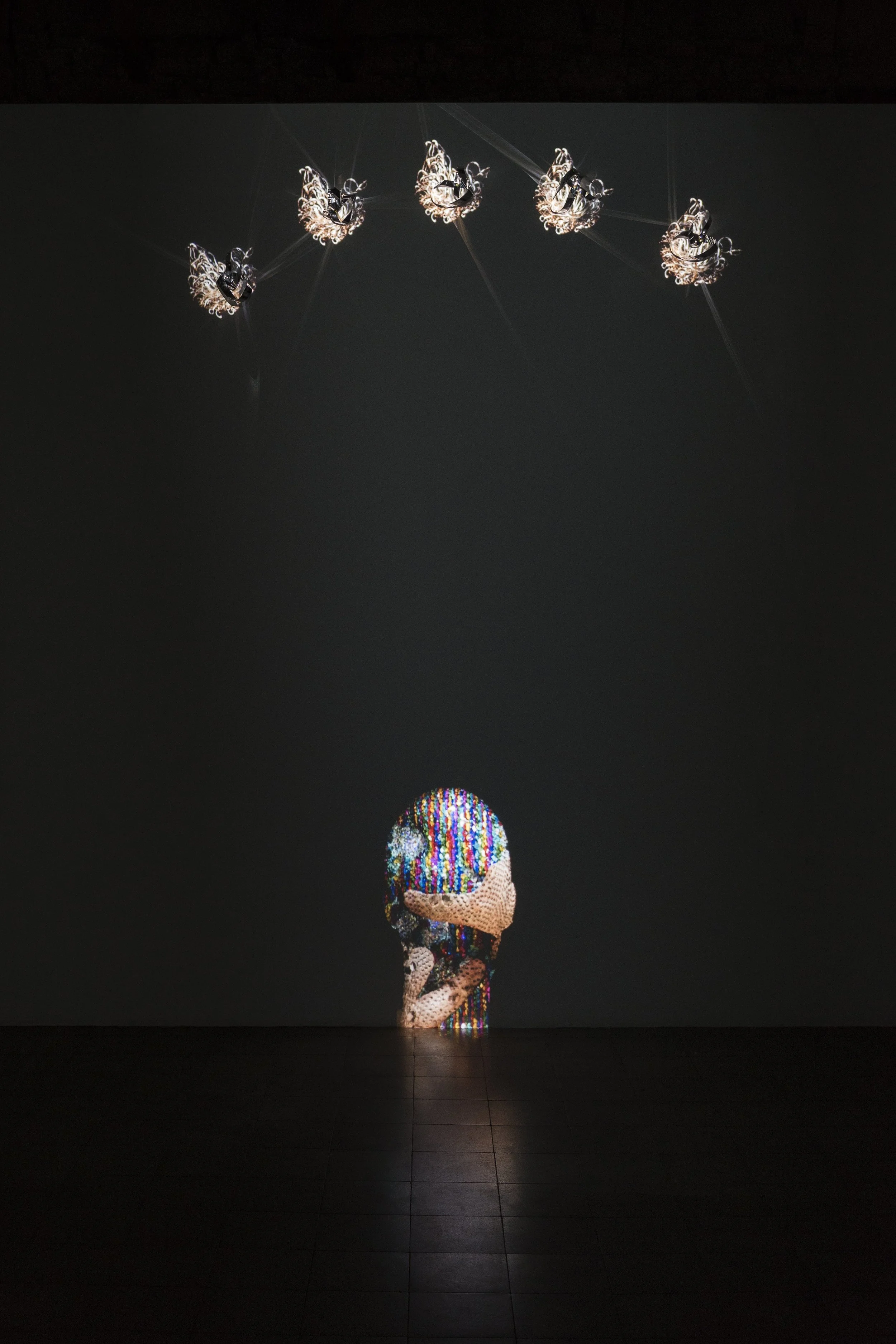 Sequence (Mind-Fuck) , 2018, video projection, duralar, 3:40 min loop