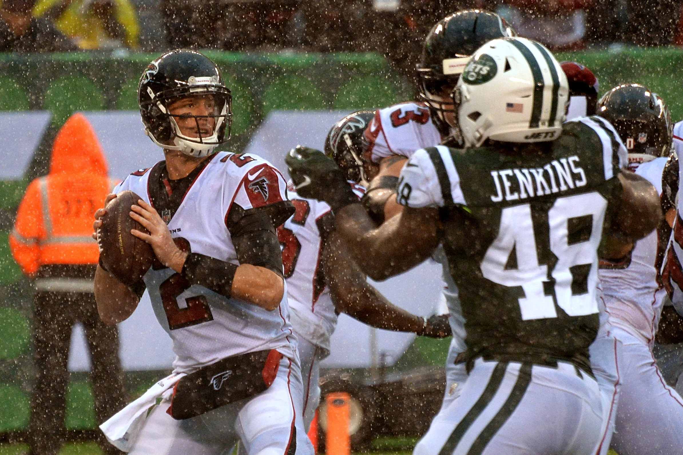 Matt Ryan (12) Throwing A Pass In The 3rd Quarter 