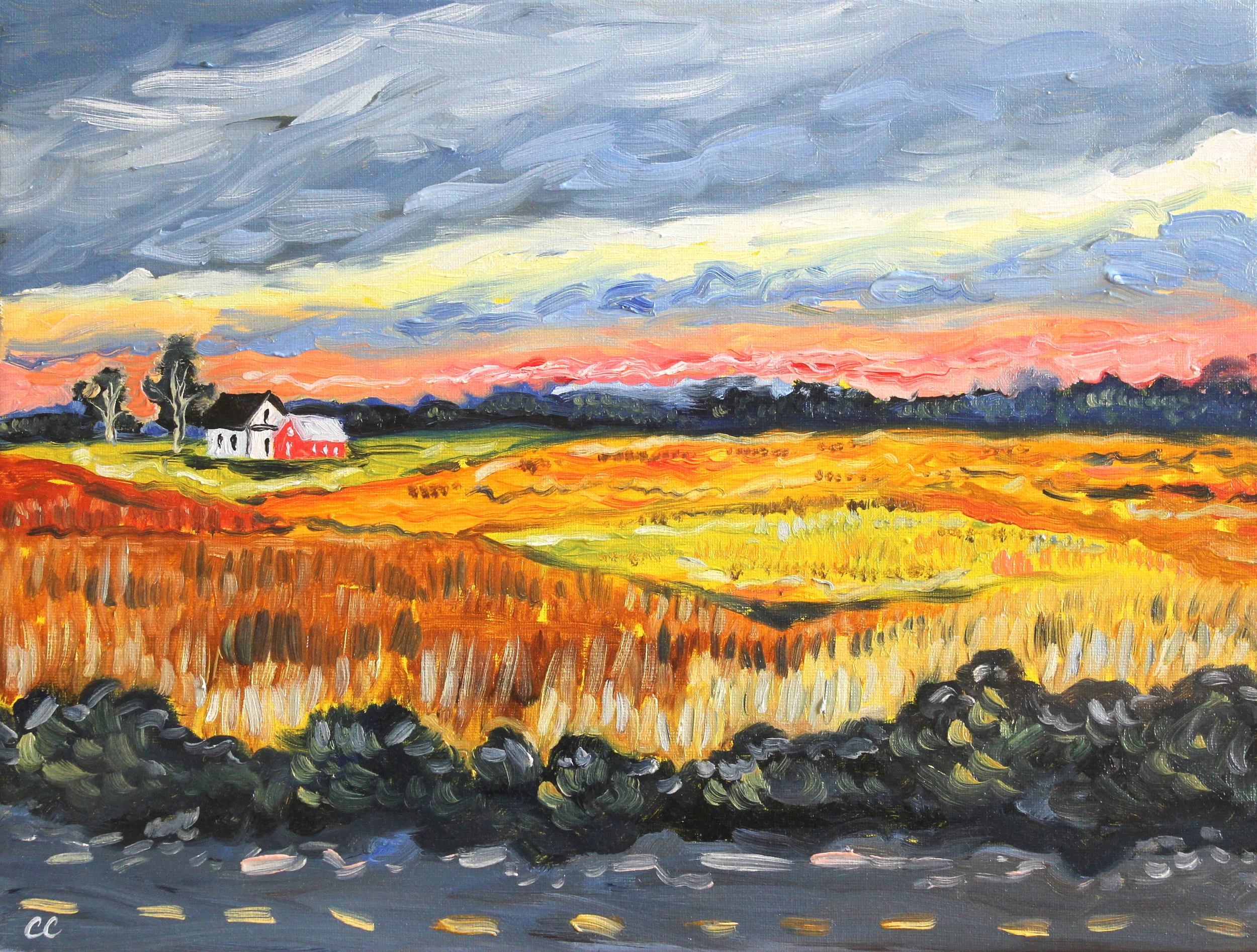 Autumn in Maryland (12x16" Oil on canvas, NFS)