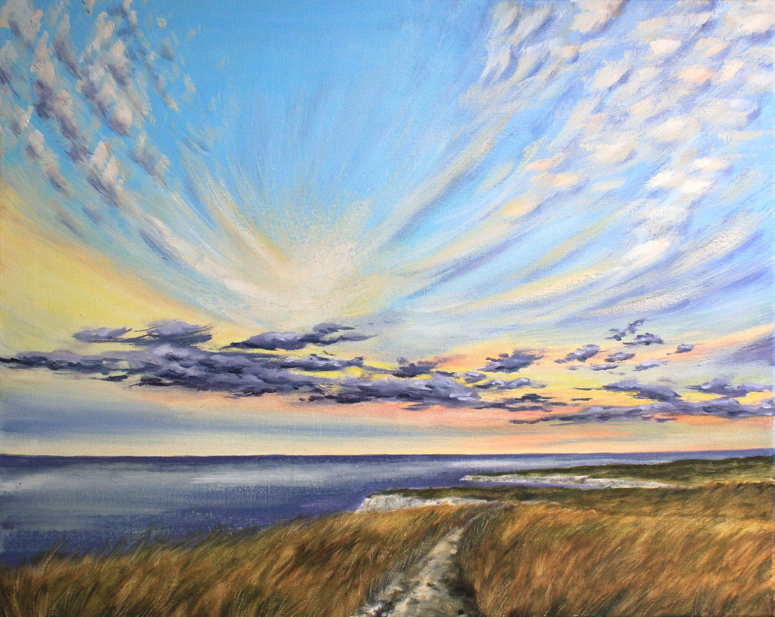 Sea Cliff Sunset,18x24,10-16.JPG