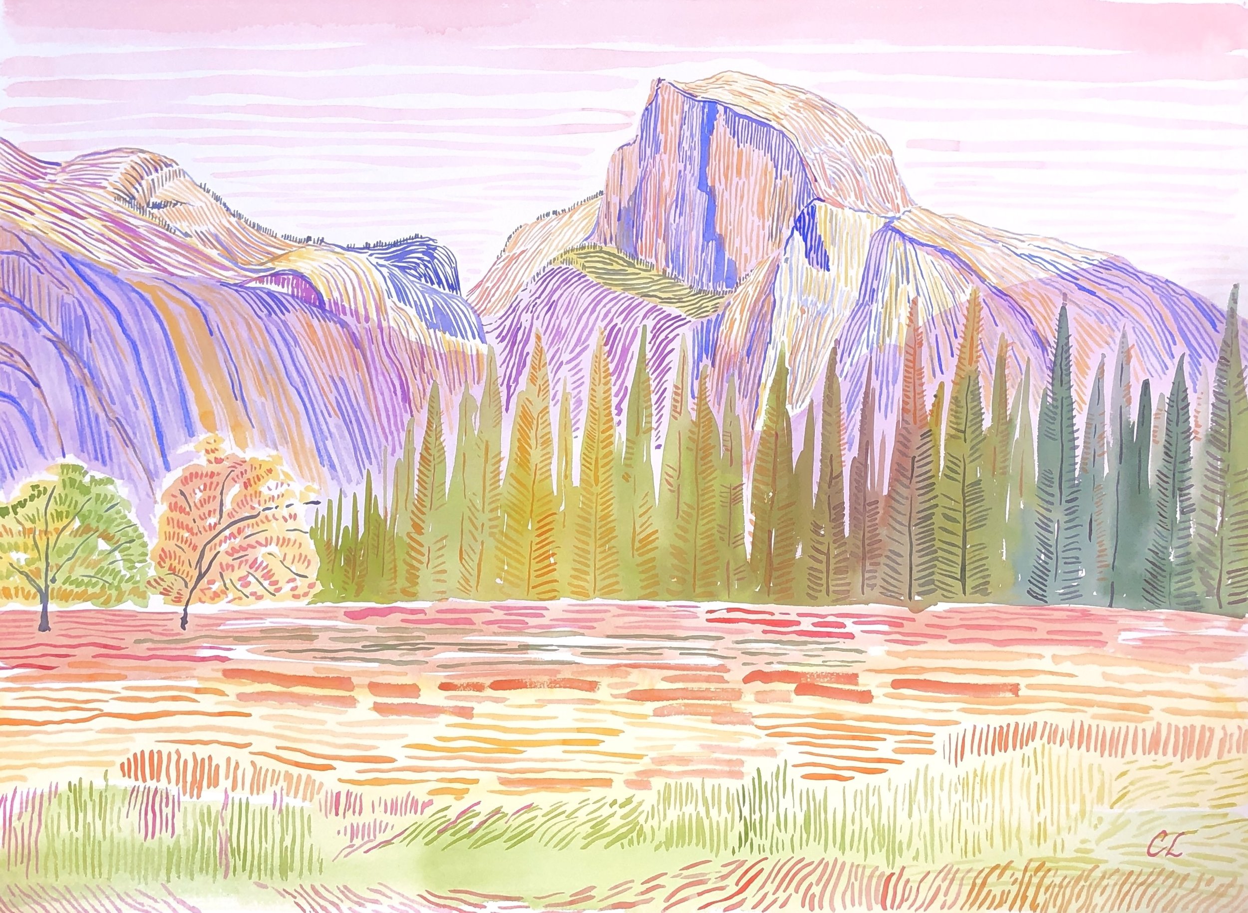 Half Dome View from Meadow, 300.JPG