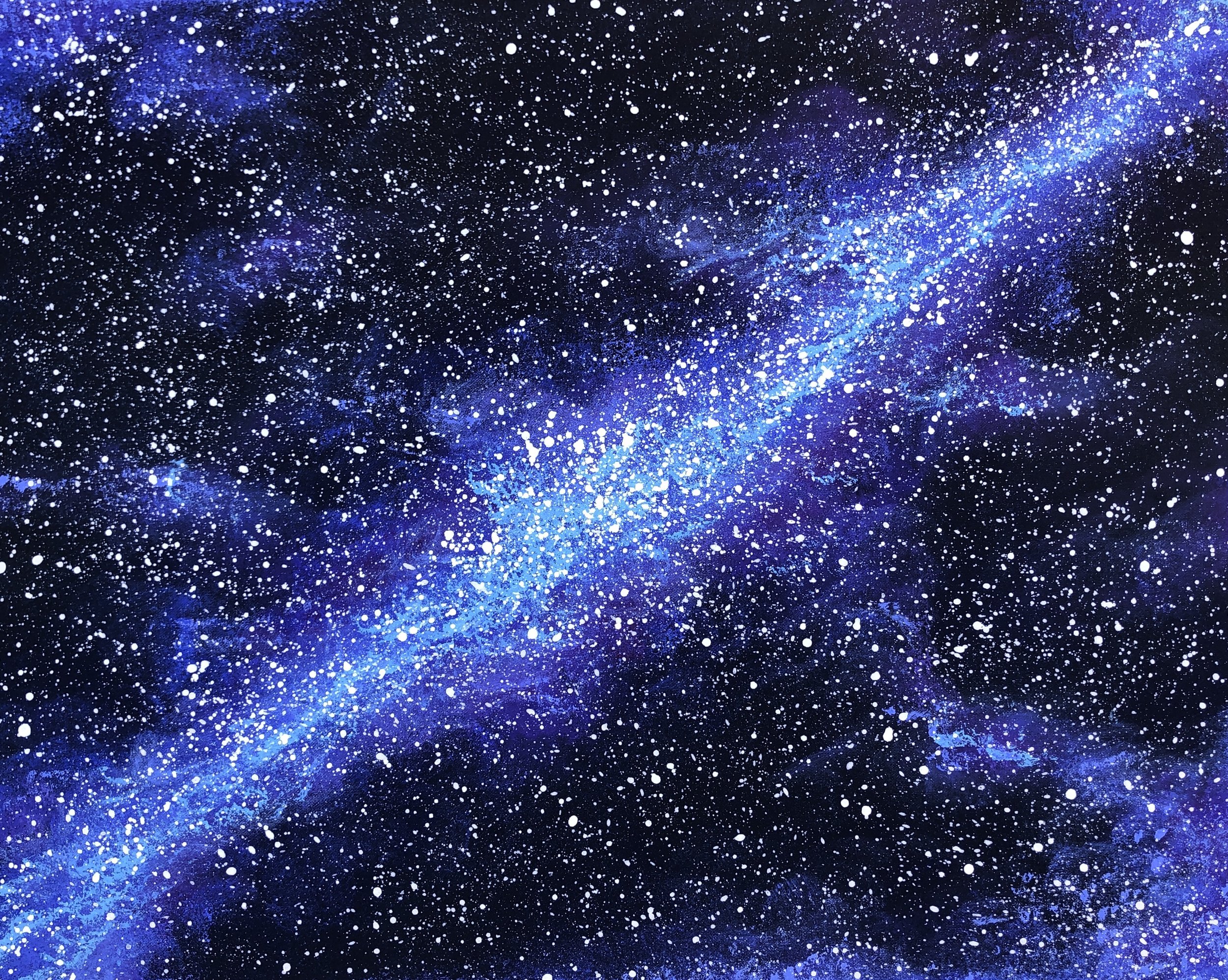 Galaxies (24x30" Acrylic on canvas)