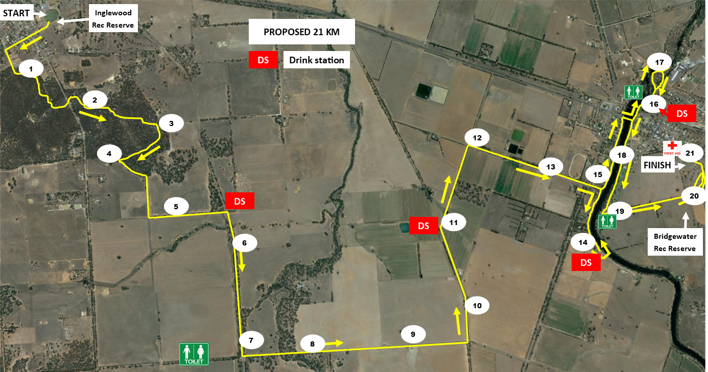 Proposed 21km trail (Copy) (Copy)